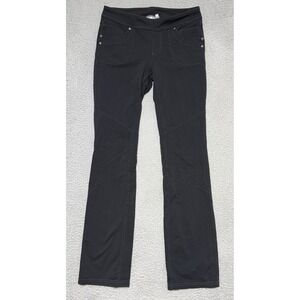 Athleta Bettona Classic Pant Womens Size M Black Wide Leg Yoga Travel Pants